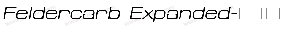 Feldercarb Expanded字体转换